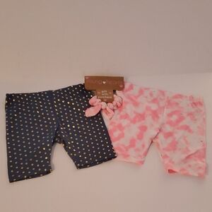 Young Hearts NWOT Kids Polka Dot and Tie-Dye Shorts Set Size 5